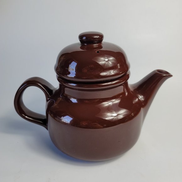 Vintage 1983 Rondo Brown Tea Pot and Lid Gail Styn Sutton - Picture 2 of 12
